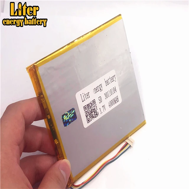 1,0 мм 5pin разъем 30110104 30110105 цена 3,7 в 4000 мАч lipo заряжаемые аккумуляторы планшетный ПК