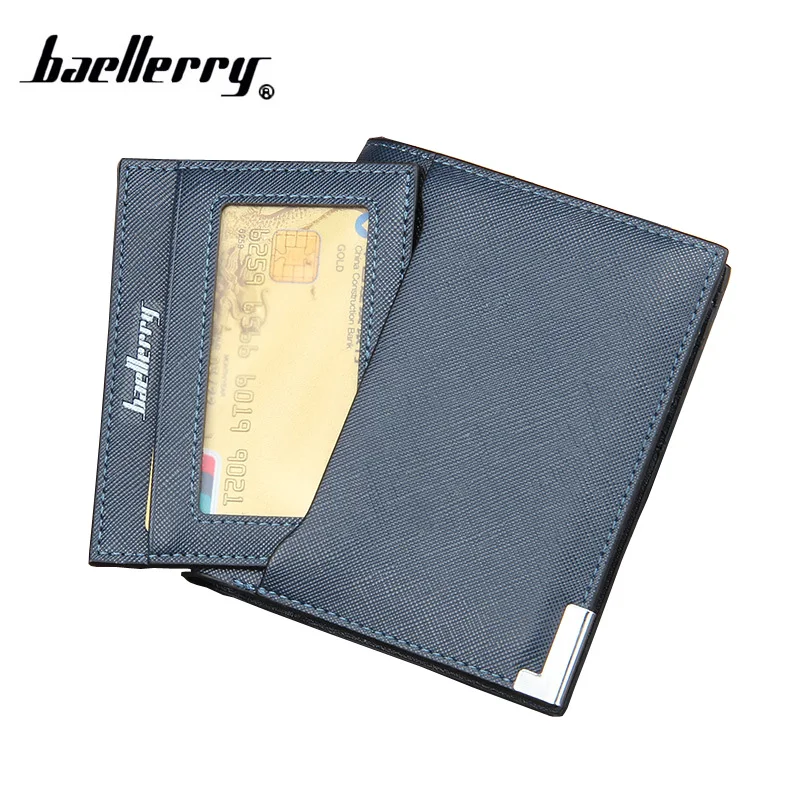 

baellerry Brand New Arrival Men Wallet with a Removable ID Card Holder Designer Men's Wallet Luxury Brand PU Leather Male Purse