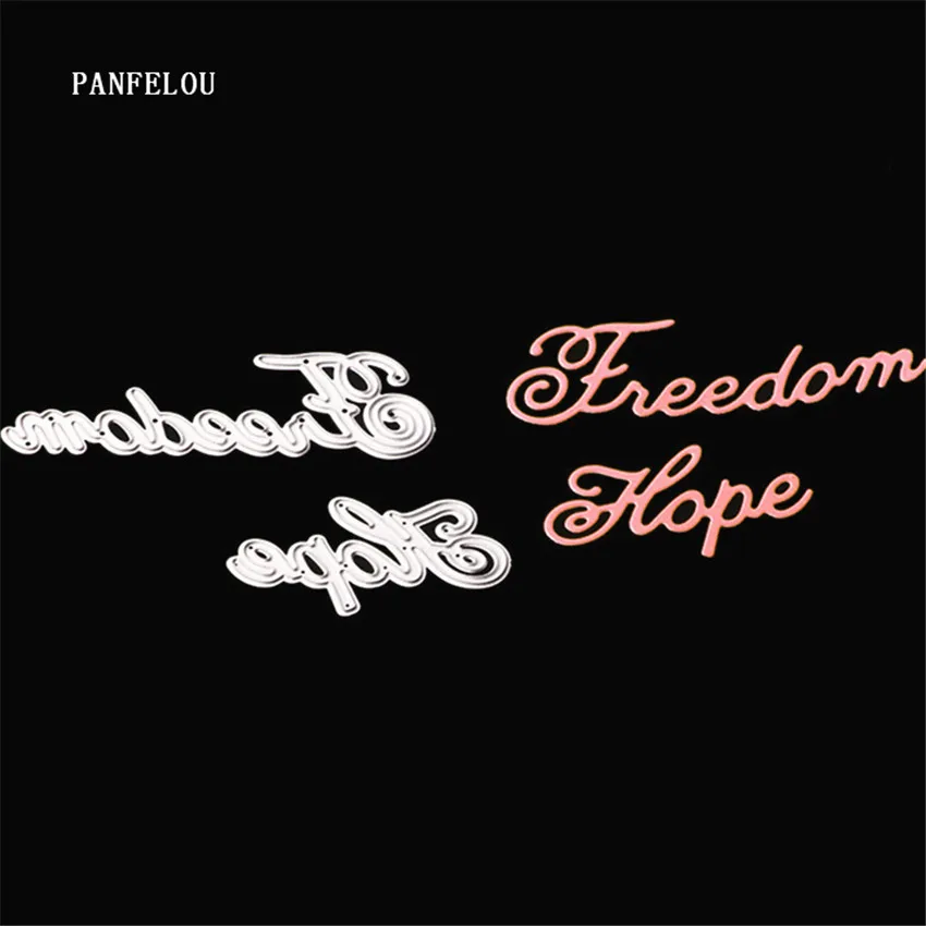 

PANFELOU Metal craft The Freedom Hope paper die cutting dies for Scrapbooking/DIY Valentine's Day wedding cards Hand account
