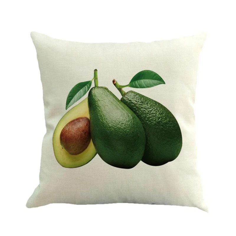 Avocado Cotton Linen Cushion Cover Throw Pillow Case Sofa Home Decor05
