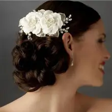 Мода свадебные заставки кот цветы Brooche волосы частей индивидуальные ручной работы свадебный клетка покрывалами LV22