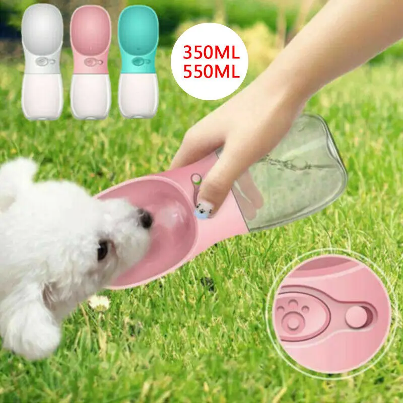

Portable Pet Water Bottle Dispenser for Dog Cat Travel Feeder Tray Bowl BPA-Free Drinking Cup Outdoor Pet Drinking Water