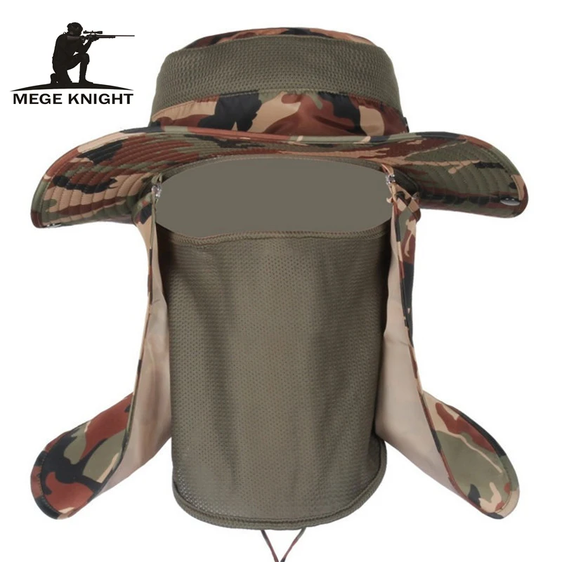 

Insect Proofing Camouflage Bucket Hats, Military Mens hat, Mosquitoes Protection, Tactical Boonie Hats topee, One Size for 56-59