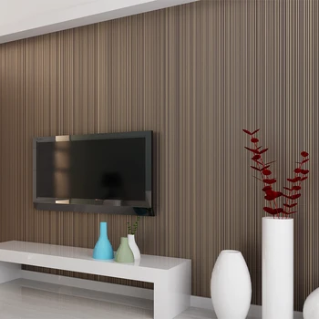 

WP16044 3D Striped Wallpaper Solid Color Simpel Flocking Papel de parede Plain for Bedroom Living Room Wall Covering