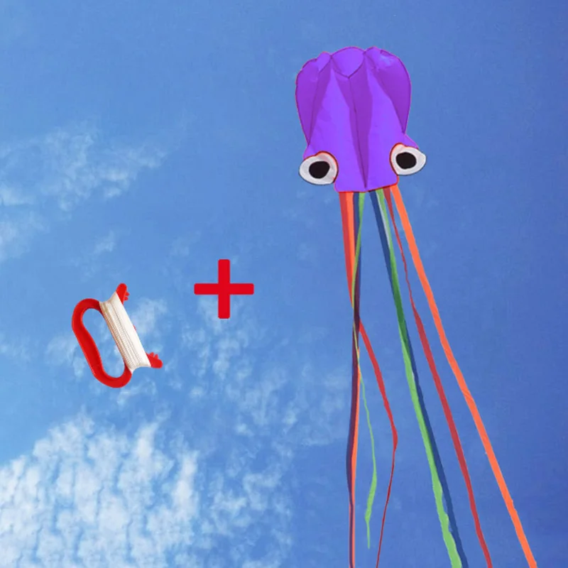 4M Large Kite Outdoor Sports kid Children Toys Easy Fly Stunt Foldable Big Octopus Kite with 30M Flying String YH-17