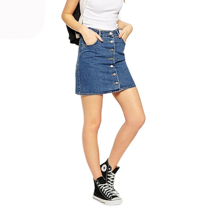 GOPLUS-2017-Summer-Style-New-Fashion-Short-Jeans-Skirt-Women-Faldas-Midi-Denim-Skirts-High-Waist