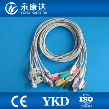 

Compatible for Trim II One-piece no resistance ECG EKG cable with IEC, Clip