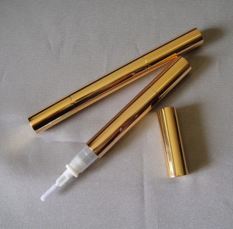 

50PCS 3ml high-grade gold teeth whitening pen ,small Rotation lip gloss pen ,luxury eyelash growth liquid bottle for sale