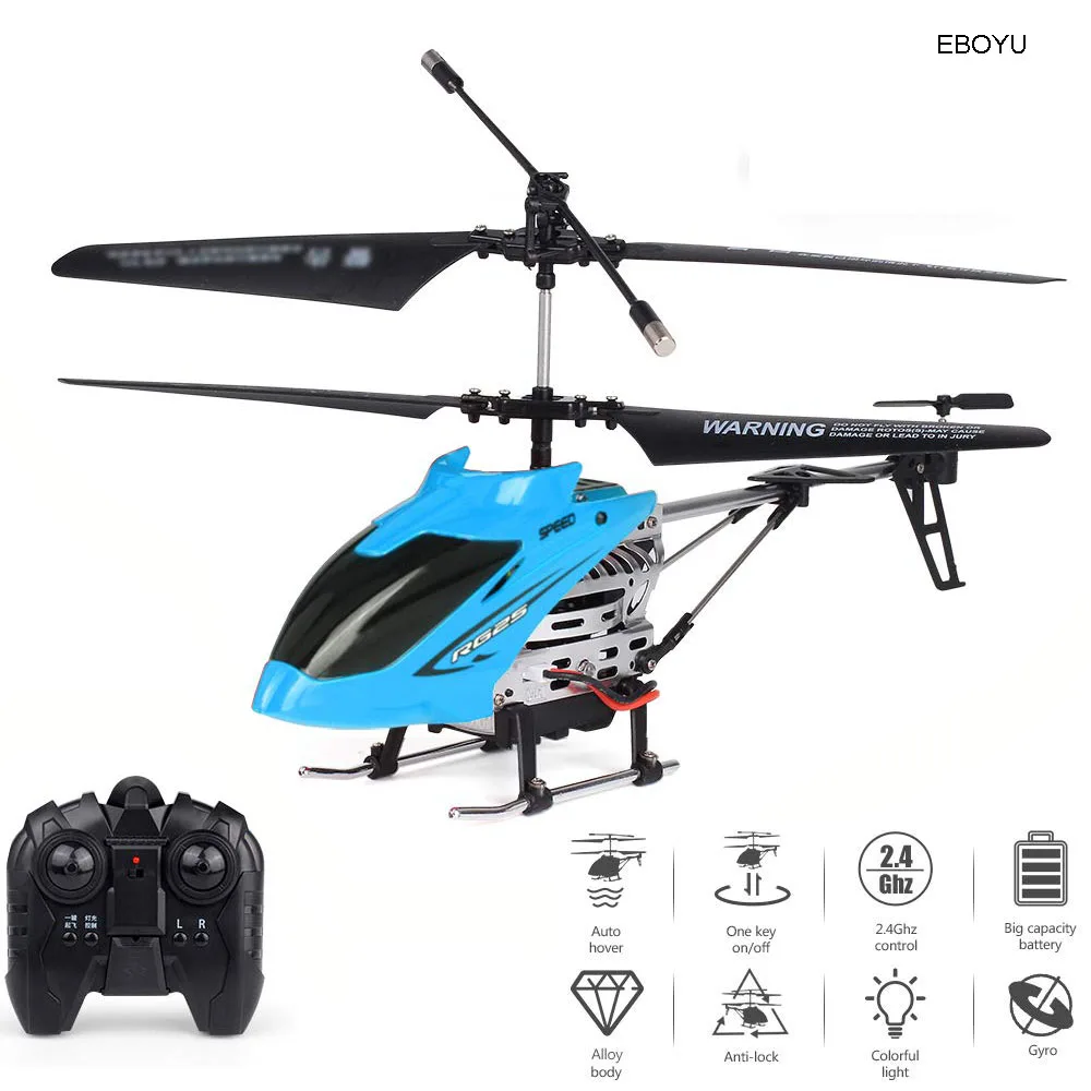EBOYU DH888 2.4GHz 3.5CH Gyro Remote Control Alloy Copter RC Helicopter Drone with Attitude Hold LED Light One Key Off/ Land RTF EBOYU DH888 2.4GHz 3.5CH Gyro Remote Control Alloy Copter RC Helicopter Drone with Attitude Hold LED Light One Key Off/ Land RTF