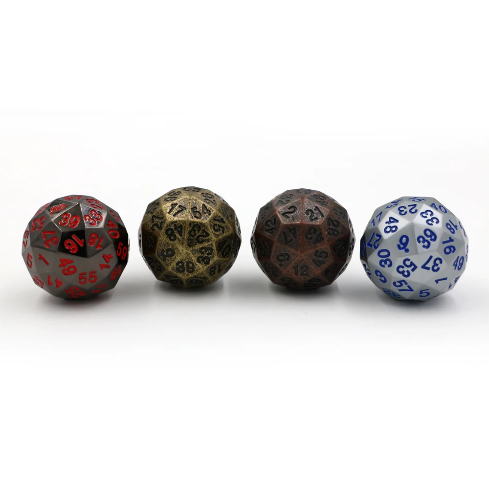 Dungeons & Dragons Sixty sided Creative RPG Dice D&D Metal Dice DND