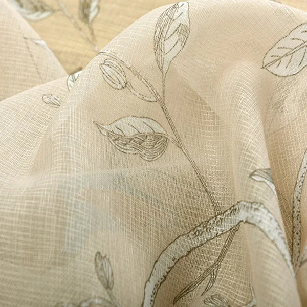 Деревенский цветок птица затемненная кофейная занавеска s для гостиной зеленая ткань занавеска для детской спальни мультяшная Тюлевая занавеска - Цвет: coffee tulle