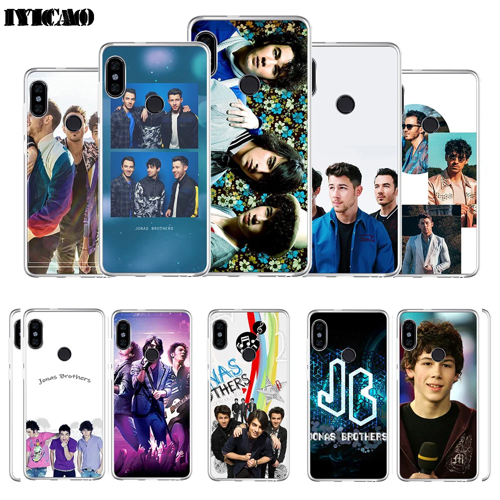 

IYICAO Rock band Jonas Brothers Soft Silicone Phone Case for Xiaomi Redmi 4A 5A 6A Note 7 6 5 Pro Plus Redmi 4X 5A Prime Cover