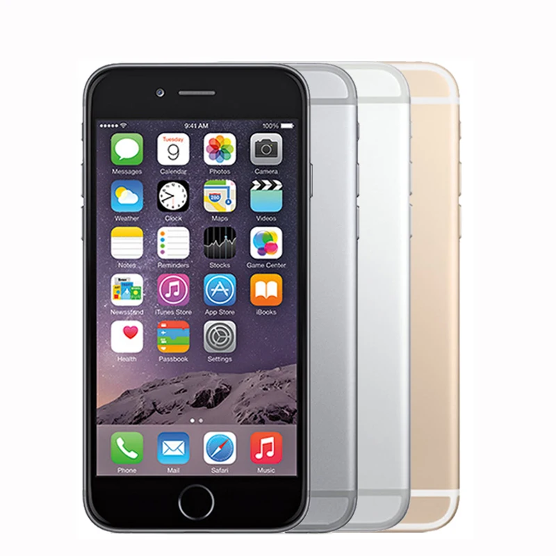 Unlocked Original Apple iphone 6 Plus SmartPhone Wifi Single Sim Dual Core 16G/64/128GB ROM IOS 8MP Video LTE Fingerprint 5.5\