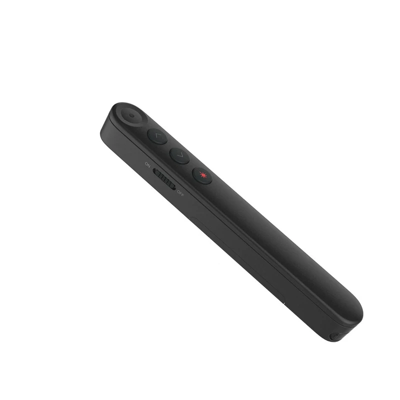 

Rechargable RF 2.4G Wireless Presenter with Air Mouse PowerPoint Remote Control PPT Clicker Presentation Laser Pen