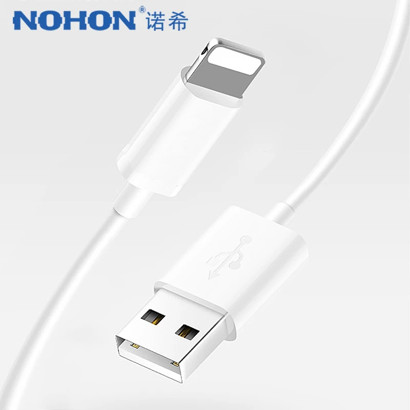 

NOHON USB Fast Charging Data Cable 8 Pin Lighting For iPhone X XS MAX XR 2.4A Sync Charger Cable 1M 3M For iphone 8 7 6S 5 Plus