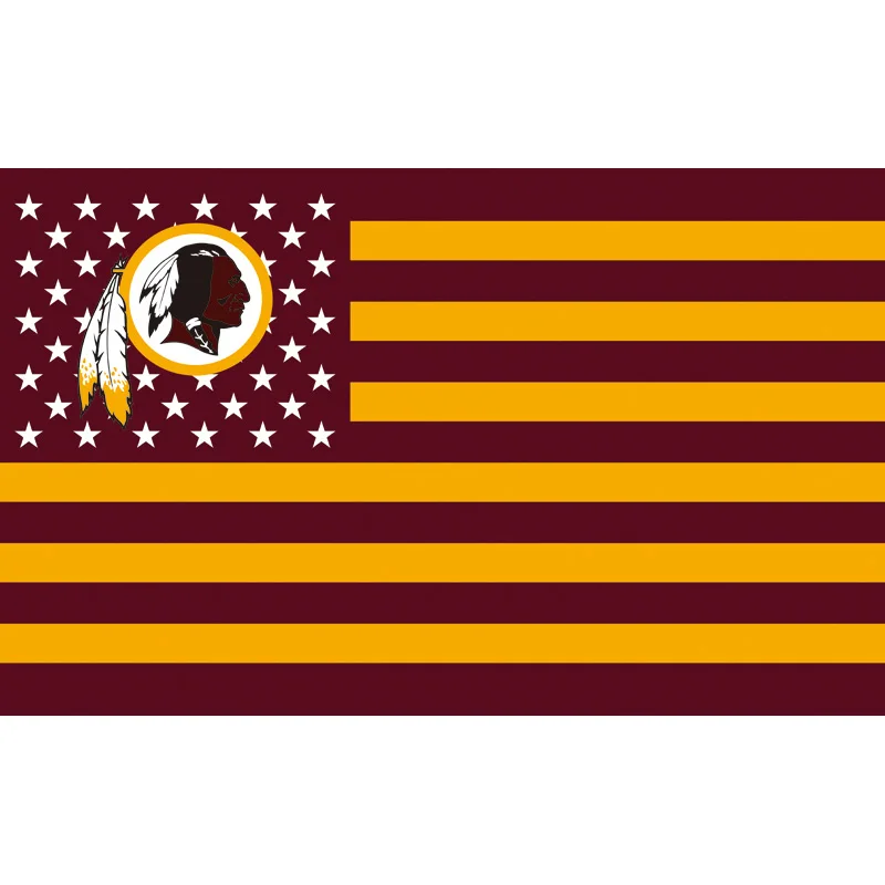 Washington Redskins Flag (90X150cm) 100D polyester high quality flag