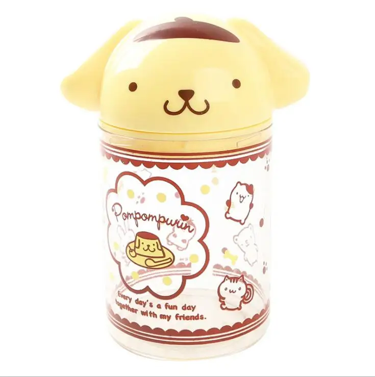 

cartoon Plastic ornaments decorative children toys Cotton swab box storage box WJ01