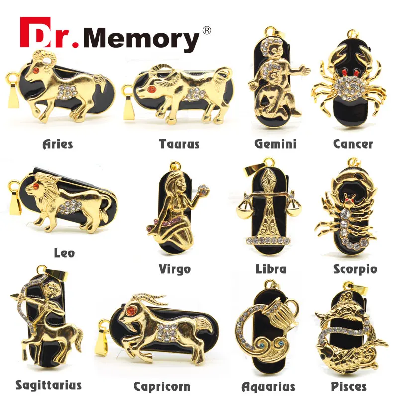 zodiac signs 4g 8g 16g 32g usb flash drive external