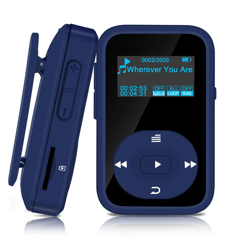 2020 оригинальный спортивный MP3 плеер с клипсой Bluetooth 8 ГБ музыкальный без потерь