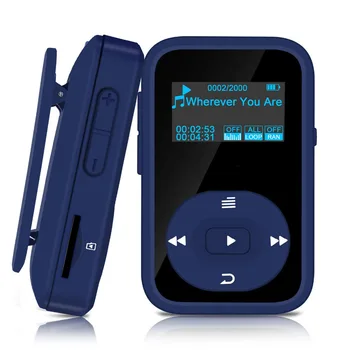 

2020 Original Sports MP3 Player Clip Bluetooth 8GB Lossless Music Player with Recorder, FM Radio,E-book Support TF Card 64GB X26