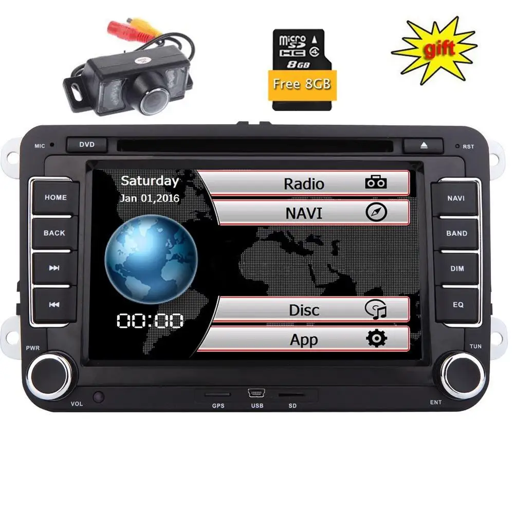 7 &quotавтомобильный стерео Bluetooth gps 2Din автомобильный Радио CD dvd плеер