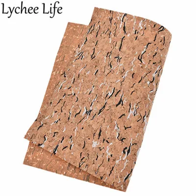 Lychee Life A4 мягкий пробковый материал, красочный цветочный принт, 29x21 см, ткань, сделай сам, ручная работа, для домашнего шитья, одежда, текстиль, принадлежности - Цвет: 1