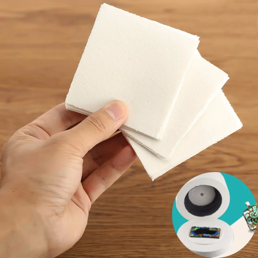 JX-LCLYL New 50 Sheets 80*80*1mm Microwave Kiln Glass Fusing Paper Ceramic Fiber Square