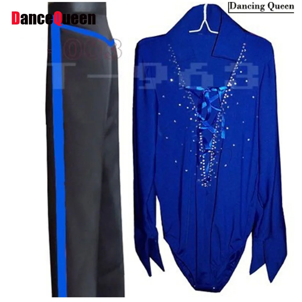 Men/Boy Latin Dance Dress 5 Colors Mens Latin Shirts&Pants For Dance