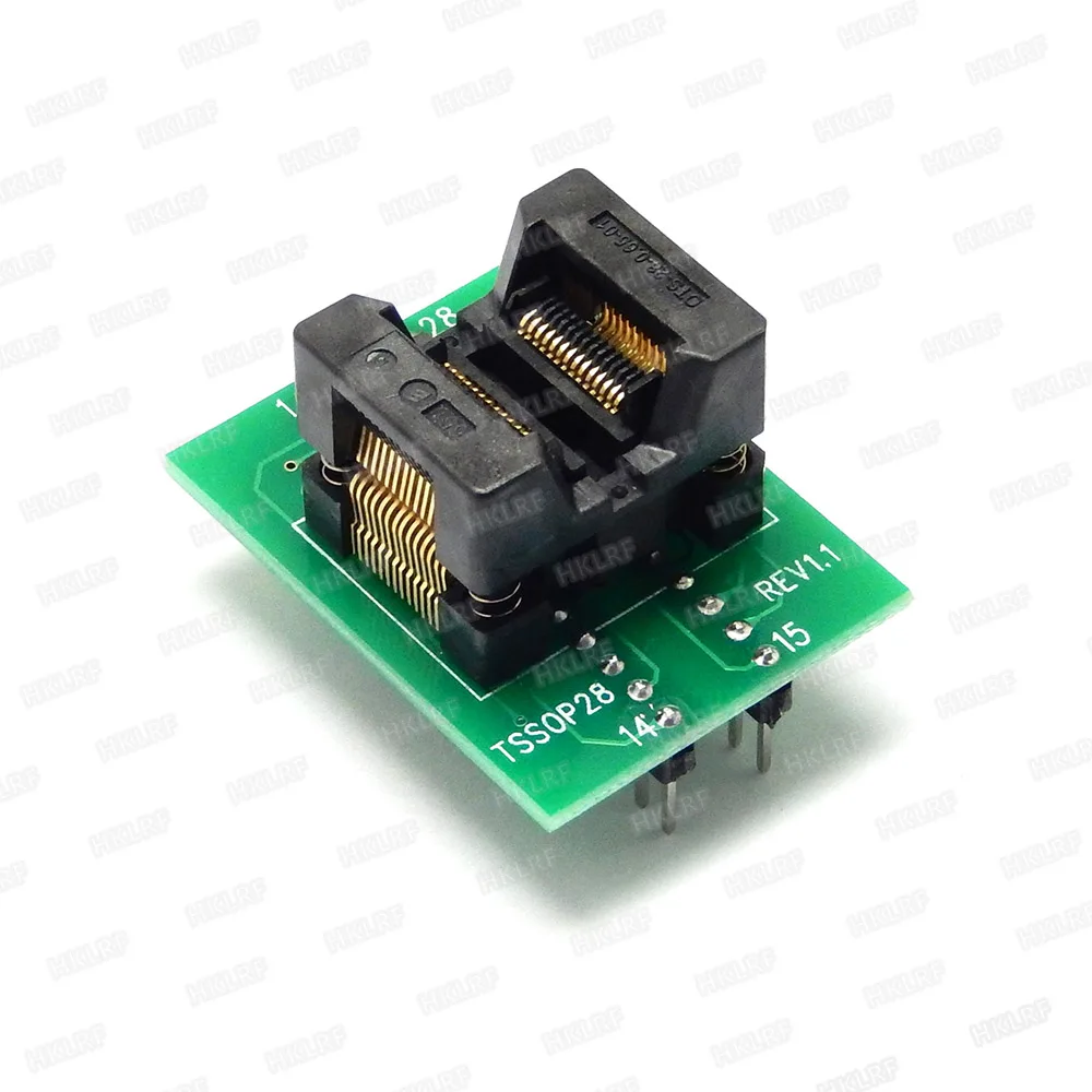 

Free Shipping SOP28 to DIP28 Socket adapter Tssop28 OTS-28-0.65-01 Socket IC programmer adapter For TL866II Plus programmer