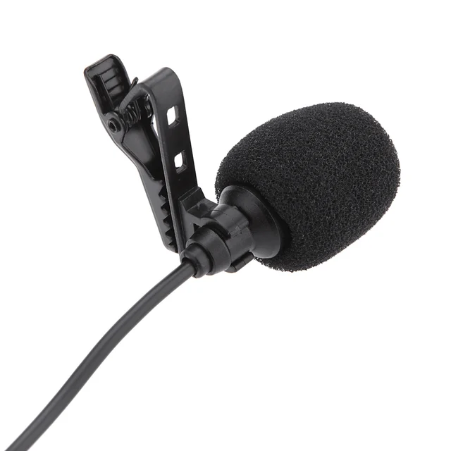 3.5mm Lavalier Clip Mini Portable Microphone Mic Metal Mono Microphone