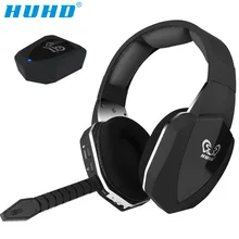 HUHD HW-N8 Профессиональный 7,1 объемный звук стерео Оптическое волокно 2,4G Беспроводная игровая гарнитура для Xbox One 360 PS4 PC Gamer PUBG