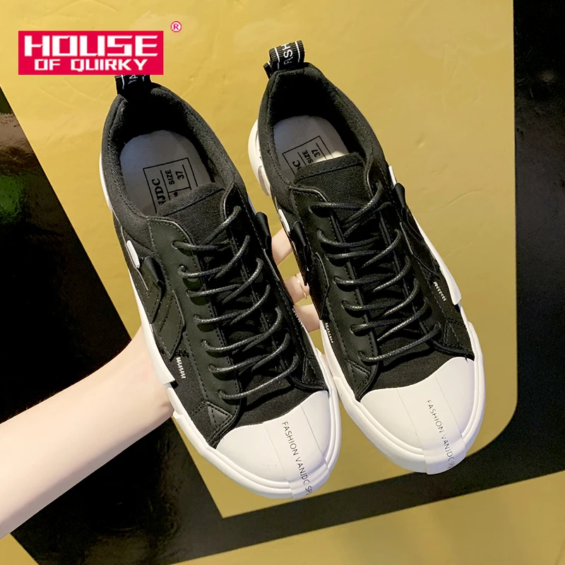 

Lace-up Round Toe Ladies Canvas Shoes Comfortable Rubber Flat Shoes Women Casual Shoes Flats Ladies Shoes Autumn Women Shoes PU