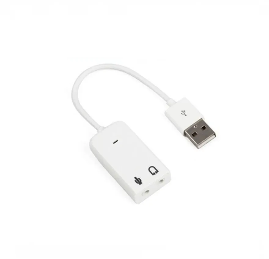 Внешняя звуковая карта Quevinal USB 7 1 виртуальный канал с кабелем микрофоном