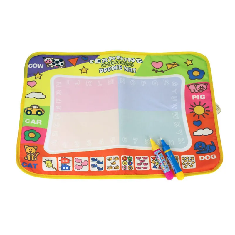 

New Aqua Doodle Children's Drawing Toys Mat Magic Pen Educational Toy 1 Mat+ 2 Water Drawing Pens 45.5 x 29cm Free Shipping /