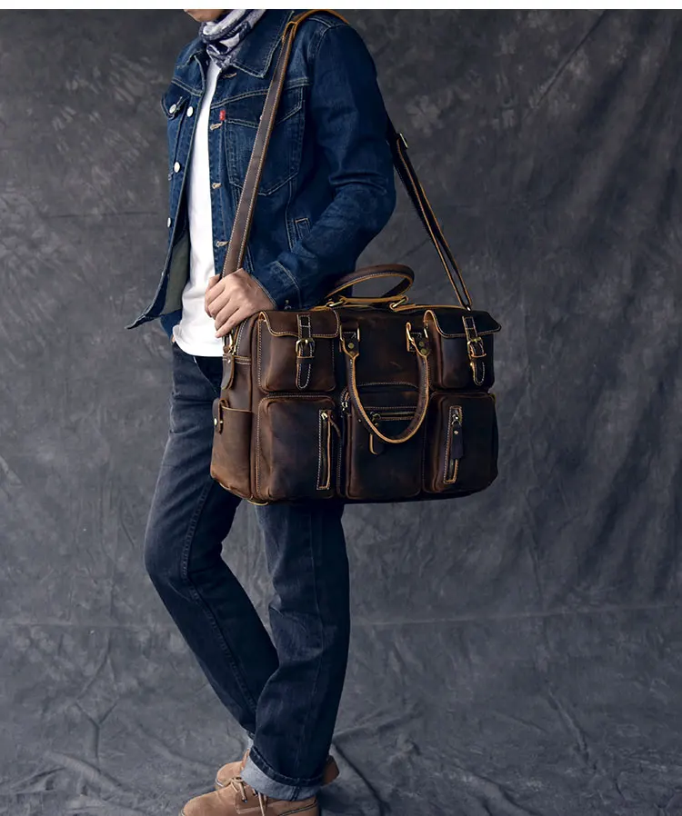 mens leather messenger bags uk