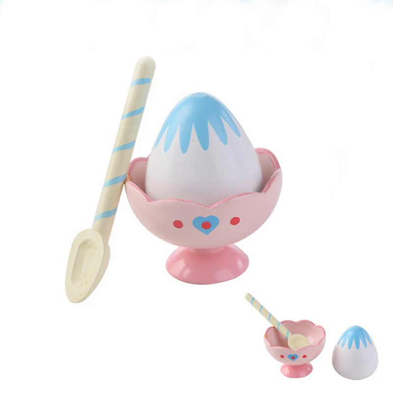 

Wooden Kitchen Strawberry Ice Cream Dessert Educational Gifts Baby Kids Pretend Play Plastic Kitchen Toys Dessert Food Children