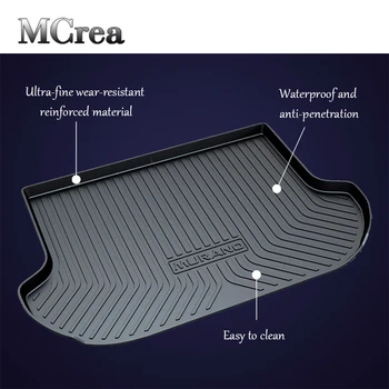 

MCrea Auto Car Rear Trunk Mat Cargo Liner For Nissan Sunny Kicks Livina Murano March Luggage Boot Mud Tray Floor Mat Accessories