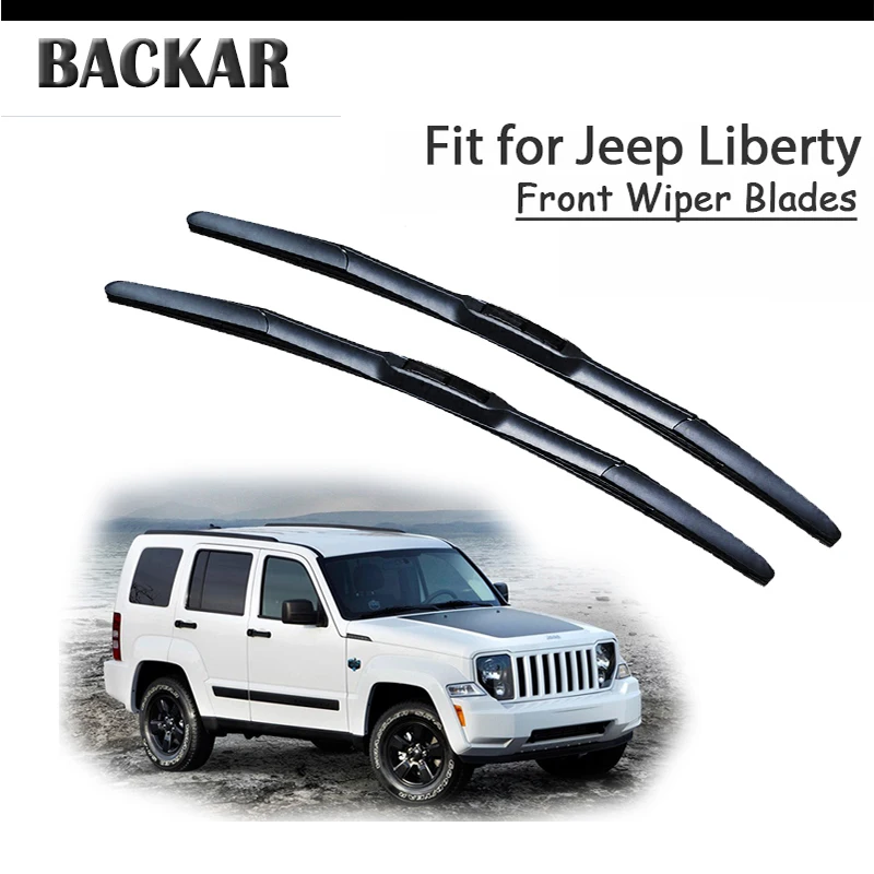 BACKAR 2 шт. авто лобовое стекло резиновые Дворники для Jeep Liberty KJ KK 2002-2012 Jeep ветровое стекло стеклоочиститель, аксессуары