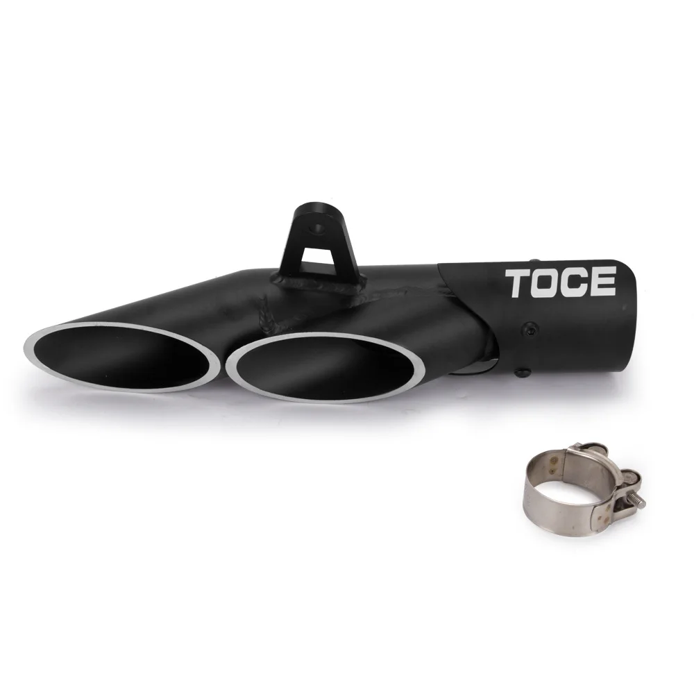 

motorcycle exhaust 36-51mm universal modified exhaust for toce exhaust z900 zx6r R6 cbr500r gsxr1000r double holes exhaust