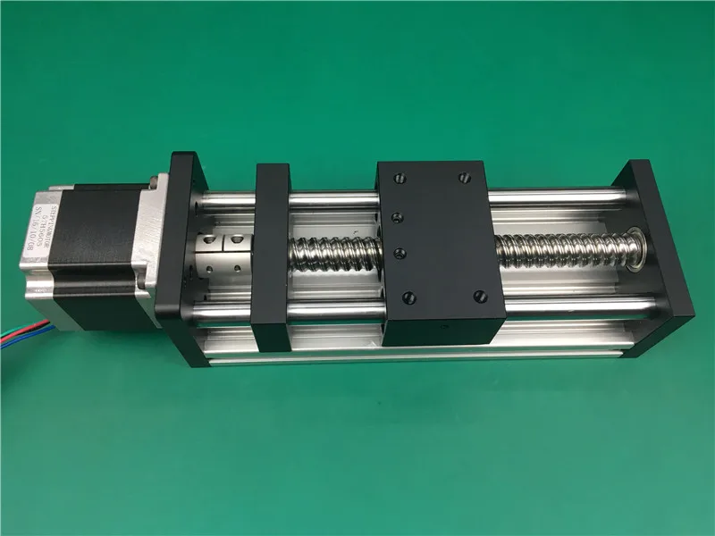 

High Precision Effective Stroke 100mm GGP Ballscrew 1204 1605 1610Sliding Table Guide Rail XYZ Linear motion+1pc 42 Nema 17motor