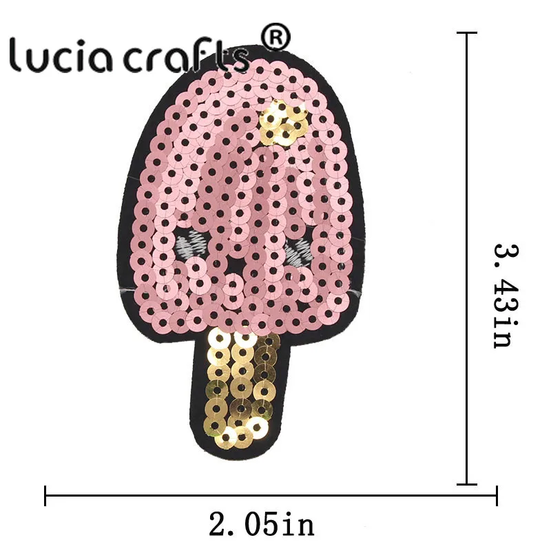 Lucia crafts 7 шт/15 шт блестки патчи железные или Пришивные Патчи Наклейки аппликация патч сумка для одежды DIY аксессуары L0302