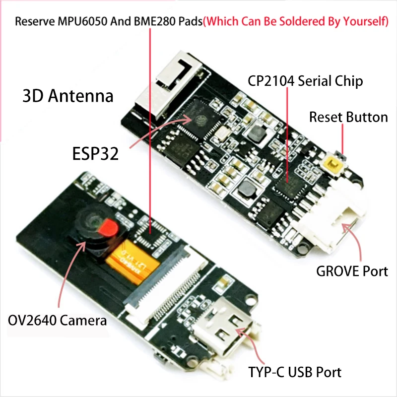 M5Stack ESP32 модуль камеры ядро макетная плата OV2640 камера тип-c роща порт 3D Wifi антенна мини доска ZK10