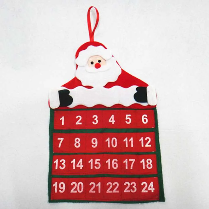 

Event & Party Christmas Decorations Xmas Santa Claus Calendars Fabric Xmas Advent Countdown Calendar