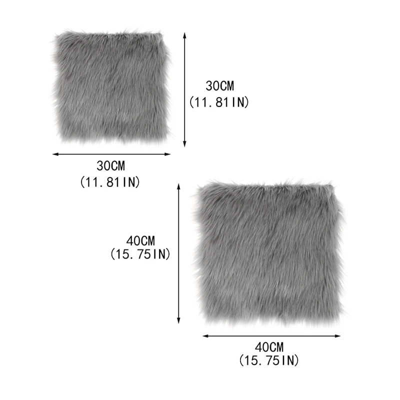 Горячая Распродажа, чехол для стула из искусственной овчины, 3 цвета, теплый ворсистый шерстяной ковер, подушка для сиденья, длинная кожа, мех, простые пушистые коврики, моющиеся