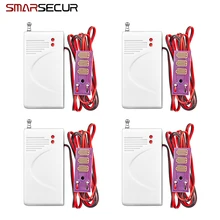 4 шт. Беспроводной проникновение воды утечки Сенсор детектор утечки воды 433 МГц Сенсор для наших сигнализации Системы