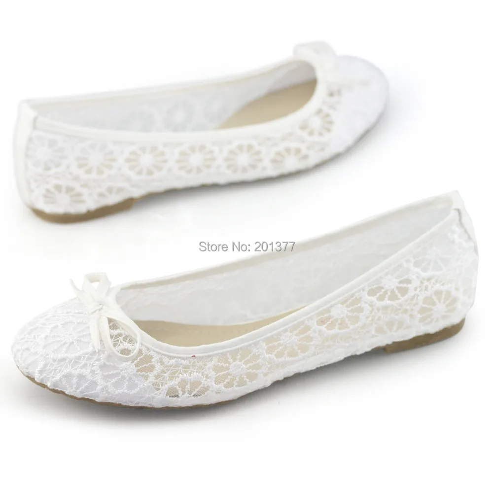 Lara de los planos zapatos nupciales de la boda del arco del cordón blanco  slip on cerrado dedo de goma para mujer dama de honor zapato zapato nuevo  de la llegada|shoes fallen|shoe