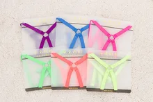 A lot of color mixing lady shoulder straps Fashion back straps Fluorescent color straps back straps 35pair/lot free shipping