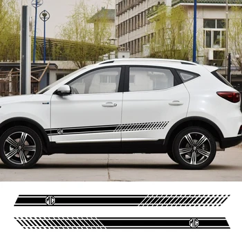 

2pcs Car Sticker Vinyl side Stripes Auto Sports Styling Decoration Decals For MG 3 6 CS ICON Automobiles Tuning Car Accessories