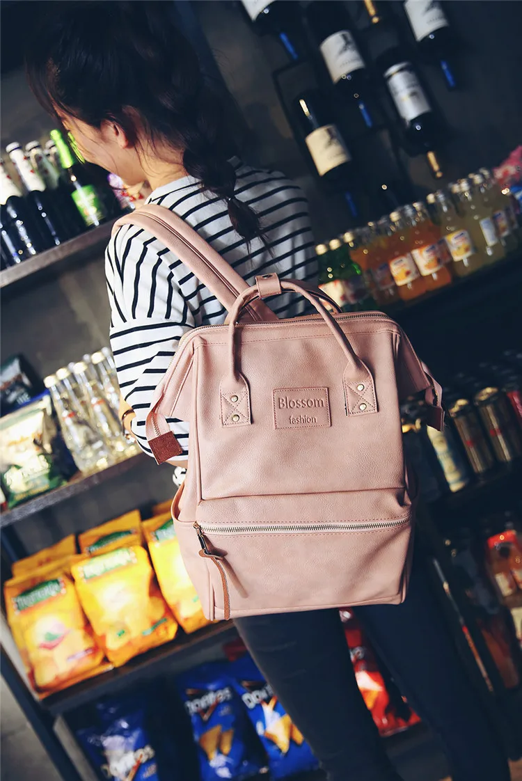 Fashion Mummy Diaper Bag Backpack Leather Waterproof Maternity Nappy Bag Large Capacity Travel Mother Handbag For Mom Baby Care (2)