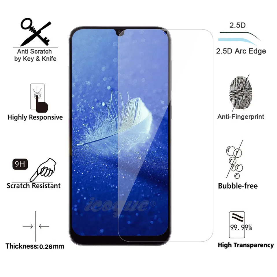 3Pcs Tempered Glass for Samsung Galaxy A50 A70 A40 A30 A10 A20e Screen Protector Glass for Samsung M30 M20 M10 A60 A80 A20 A50 (4)